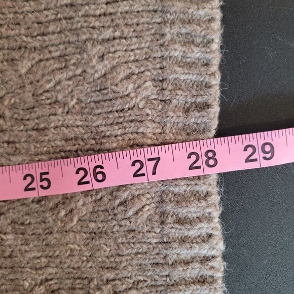 J Jill Cardigan Sweater Womens S Petite Brown Long Sleeve Chunky Knit Alpaca - Picture 8 of 9